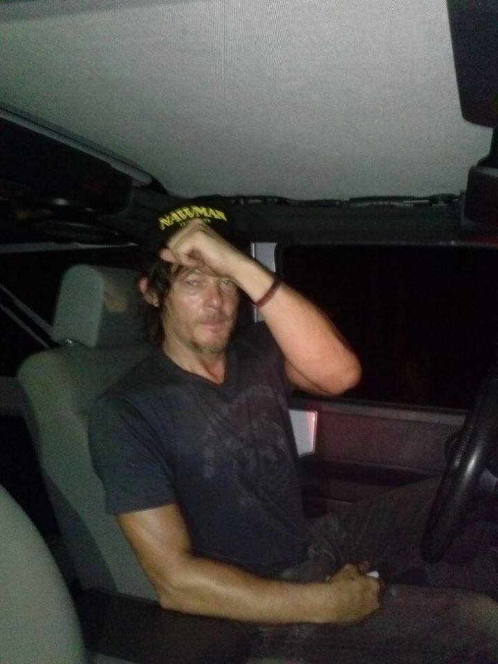 Norman Reedus Wearing our wrist band.